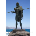 large decoration memorial bronze life size warrior statues for guanche warrior